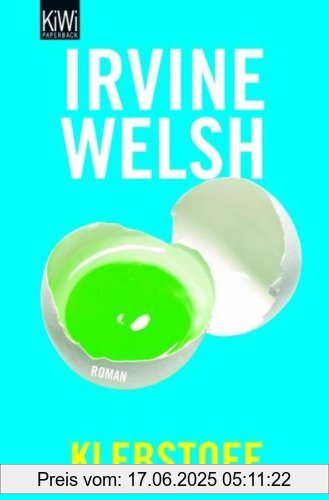 Binding : Broschiert, Edition : 1., Auflage, Label : Kiepenheuer & Witsch, Publisher : Kiepenheuer & Witsch, medium : Broschiert, numberOfPages : 624, publicationDate : 2011-08-18, authors : Irvine Welsh, translators : Clara Drechsler, Harald Hellmann, languages : german, ISBN : 3462043552