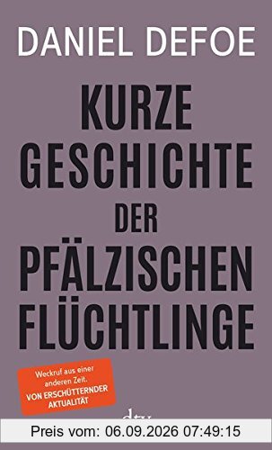 Kurze Geschichte der pfälzischen Flüchtlinge
