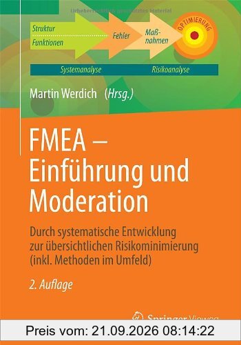FMEA - Einführung und Moderation: Durch systematische Entwicklung zur übersichtlichen Risikominimierung (inkl. Methoden im Umfeld)