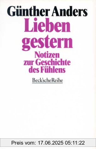 Binding : Taschenbuch, Edition : 3, Label : C.H.Beck, Publisher : C.H.Beck, medium : Taschenbuch, numberOfPages : 138, publicationDate : 1997-10-09, authors : Günther Anders, languages : german, ISBN : 3406424775
