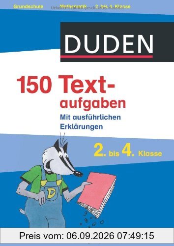 Duden - 150 Textaufgaben 2. bis 4. Klasse