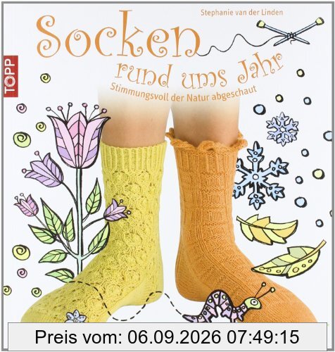 Socken rund ums Jahr: Stimmungsvoll der Natur abgeschaut
