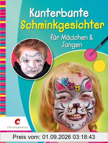 Kunterbunte Schminkgesichter für Mädchen & Jungen