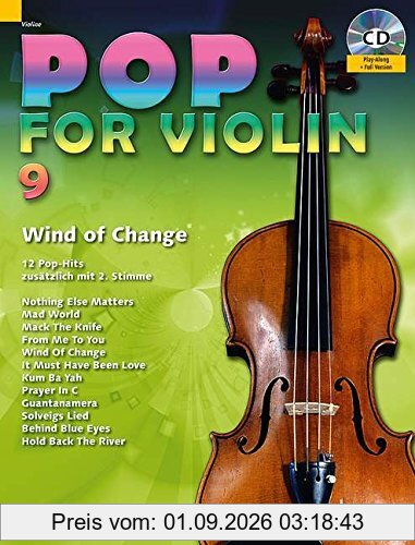 Pop for Violin: Wind Of Change. Band 9. 1-2 Violinen. Ausgabe mit CD.
