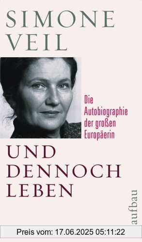Binding : Gebundene Ausgabe, Edition : 1, Label : Aufbau Verlag, Publisher : Aufbau Verlag, medium : Gebundene Ausgabe, numberOfPages : 316, publicationDate : 2009-02-18, authors : Simone Veil, translators : Nathalie Mälzer-Semlinger, languages : german, ISBN : 3351026773