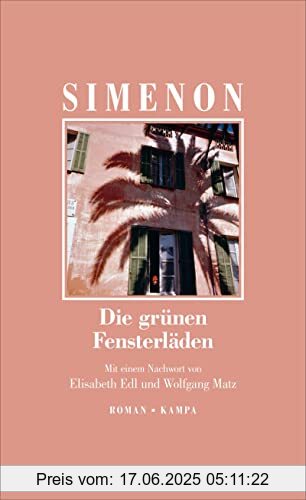 Binding : Gebundene Ausgabe, Edition : 1, Label : Kampa Verlag, Publisher : Kampa Verlag, medium : Gebundene Ausgabe, numberOfPages : 256, publicationDate : 2023-05-25, authors : Georges Simenon, translators : Wolfgang Matz, Elisabeth Edl, ISBN : 3311133706