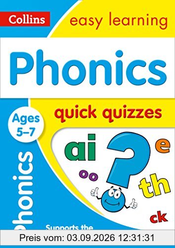 Phonics Quick Quizzes Ages 5-7 (Collins Easy Learning Ks1)