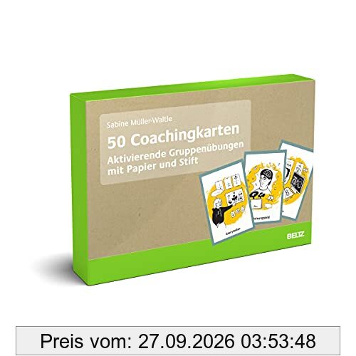 50 Coachingkarten Aktivierende Gruppenübungen mit Papier und Stift: Mit 16-seitigem Booklet. Inklusive digitaler Version