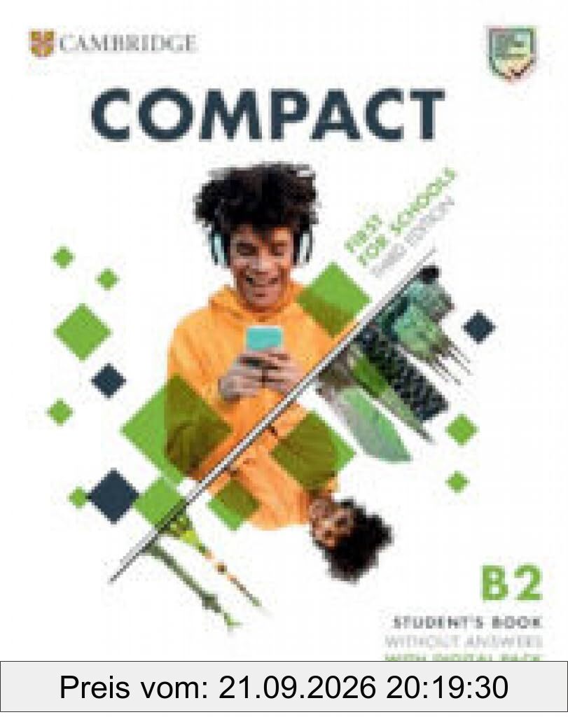 Compact First For Schools B2 First Student's Book without Answers with Digital Pack