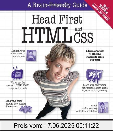 Binding : Taschenbuch, Edition : 2. Auflage., Label : O'Reilly Media, Publisher : O'Reilly Media, NumberOfItems : 2, medium : Taschenbuch, numberOfPages : 723, publicationDate : 2012-07-01, authors : Elisabeth Robson, Eric Freeman, languages : english, ISBN : 0596159900