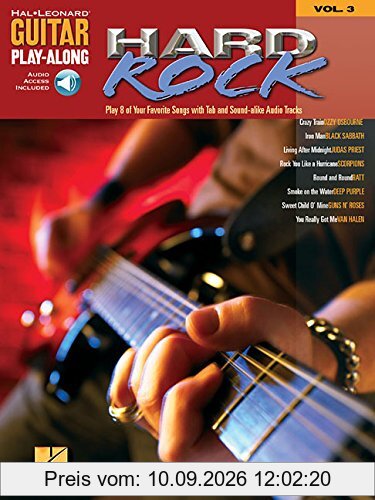 Guitar Play-Along Volume 3 Hard Rock Gtr Book/Cd