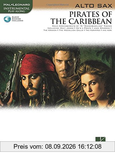 Pirates Of The Caribbean (Alto Sax Book & CD): Noten, Bundle, CD für Alt-Saxophon (Instrumental Play-along)