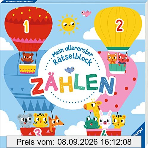 Ravensburger Mein allererster Rätselblock - Zählen - Rätselblock für Kinder ab 3 Jahren