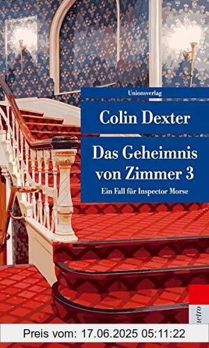 Binding : Taschenbuch, Edition : 1, Label : Unionsverlag, Publisher : Unionsverlag, medium : Taschenbuch, numberOfPages : 272, publicationDate : 2020-02-17, authors : Colin Dexter, ISBN : 329320838X