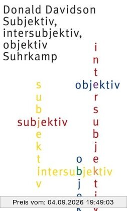 Subjektiv, intersubjektiv, objektiv
