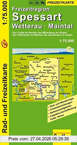 GeoMap Radwanderkarte Spessart Maintal 1, 75 000 (Geo Map)