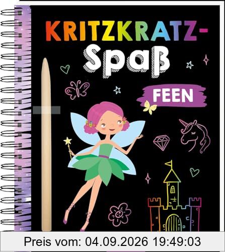Kritzkratz-Spaß Feen: Kreativer Kratzelspaß mit Malideen und Holzstift für Kinder ab 5 Jahren