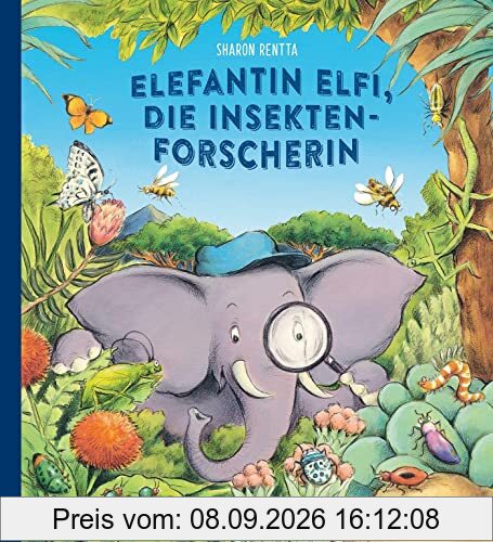 Elefantin Elfi, die Insektenforscherin