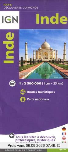 Inde / Indien 1:2 500 000: Übersichtskarte
