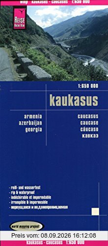 Reise Know-How Landkarte Kaukasus (1:650.000) : Armenien, Aserbaidschan, Georgien: world mapping project
