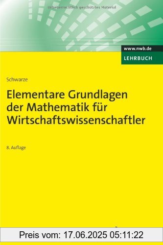Binding : Broschiert, Edition : 8., vollständig überarbeitete Aufl., Label : Nwb Verlag, Publisher : Nwb Verlag, medium : Broschiert, numberOfPages : 140, publicationDate : 2010-10-21, authors : Jochen Schwarze, languages : german, ISBN : 3482566488