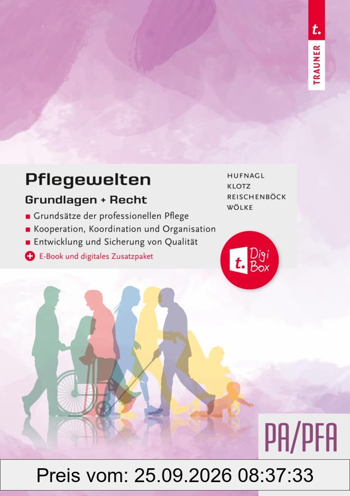 Pflegewelten - Grundlagen + Recht: Grundsätze der professionellen Pflege I, Kooperation, Koordination u. Organisation I, Entwicklung u. …