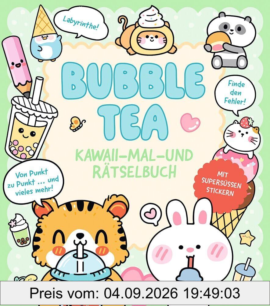 Bubble Tea | Kawaii - Mal-und Rätselbuch