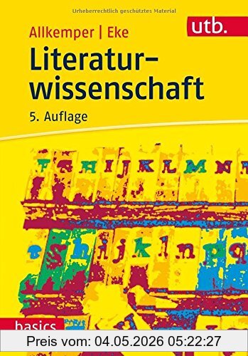 Alo Allkemper Literaturwissenschaft (utb Basics, Band 2590)