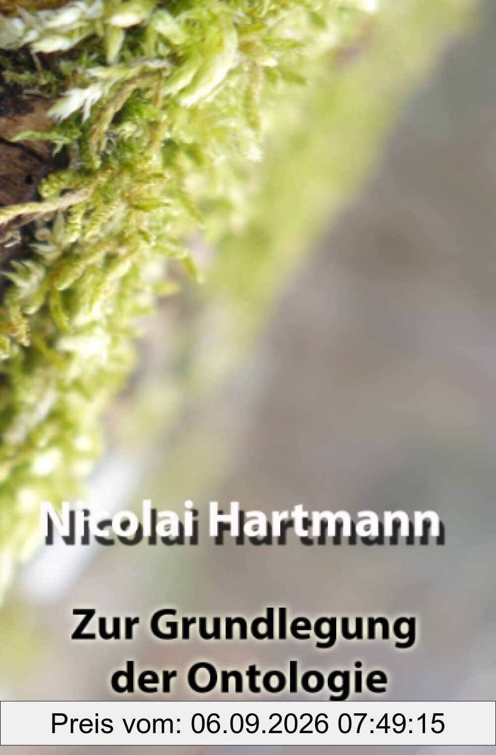 Zur Grundlegung der Ontologie