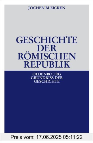 Binding : Taschenbuch, Edition : 6, Label : Oldenbourg Wissenschaftsverlag, Publisher : Oldenbourg Wissenschaftsverlag, medium : Taschenbuch, numberOfPages : 358, publicationDate : 2004-09-08, authors : Jochen Bleicken, languages : german, ISBN : 3486496662