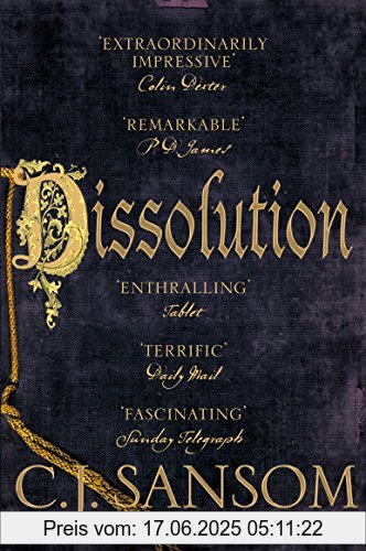 Binding : Taschenbuch, Edition : New edition, Label : Pan Books, Publisher : Pan Books, PackageQuantity : 1, medium : Taschenbuch, numberOfPages : 462, publicationDate : 2015-07-16, authors : Sansom, Christopher J., languages : english, ISBN : 1447285832