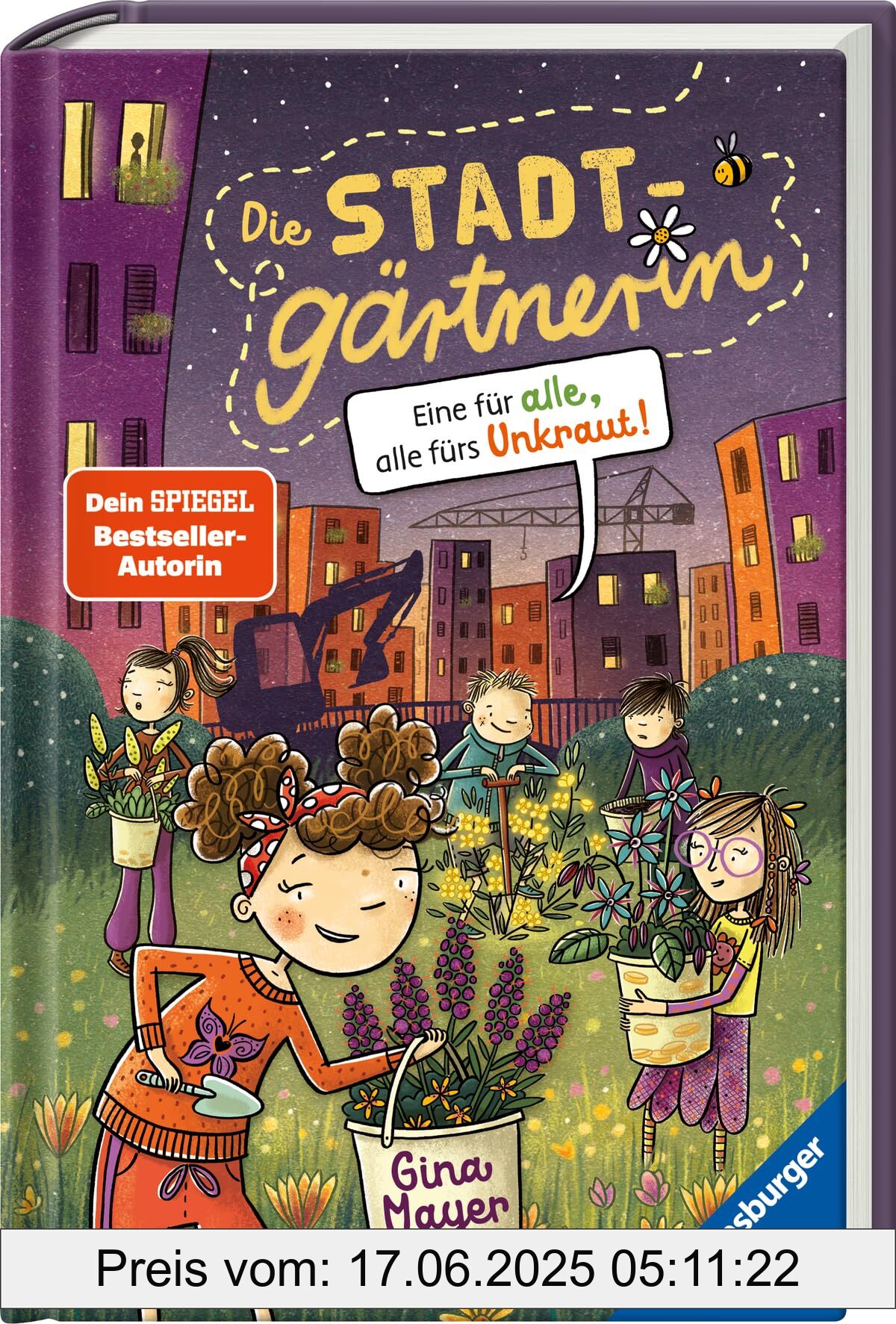 Brand : Ravensburger, Binding : hardcover, Edition : 1, Label : Die Stadtgärtnerin, Band 2 : Eine für alle, alle fürs Unkraut! (Kinderbuch ab 8 Jahre von Bestseller-Autorin Gina Mayer) (Die Stadtgärtnerin, 2), medium : hardcover, numberOfPages : 192, publicationDate : 2024-10-01, languages : german, ISBN : 3473404772