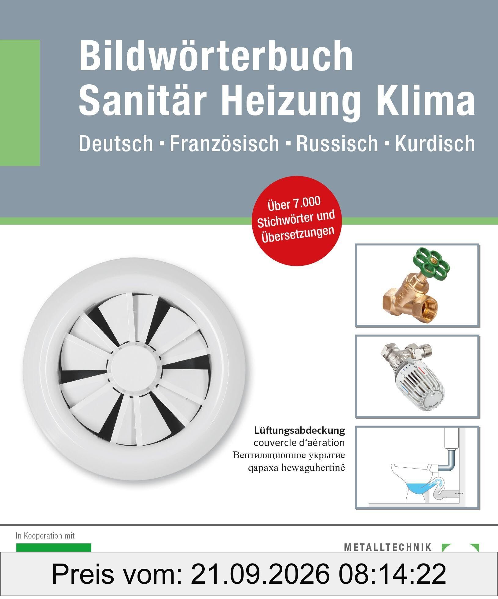 Bildwörterbuch Sanitär, Heizung, Klima: Deutsch-Französisch-Russisch-Kurdisch