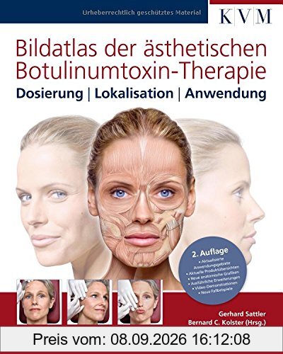 Bildatlas der ästhetischen Botulinumtoxin-Therapie: Dosierung - Lokalisation - Anwendung