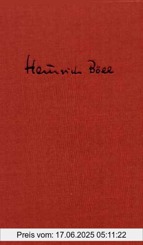 Binding : Gebundene Ausgabe, Edition : 1, Label : Kiepenheuer&Witsch, Publisher : Kiepenheuer&Witsch, medium : Gebundene Ausgabe, numberOfPages : 500, publicationDate : 2004-11-17, authors : Heinrich Böll, languages : german, ISBN : 346203264X