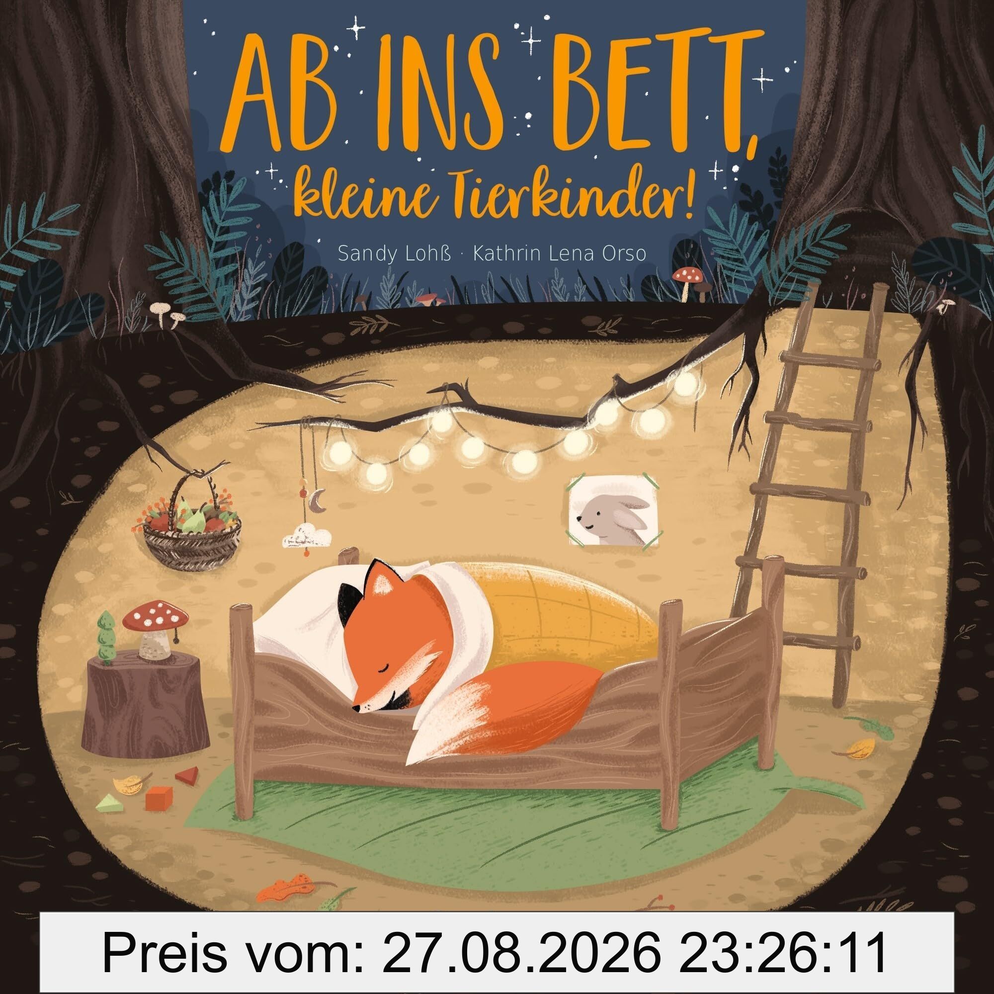 Ab ins Bett, kleine Tierkinder!