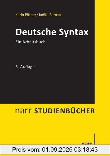 Deutsche Syntax: Ein Arbeitsbuch
