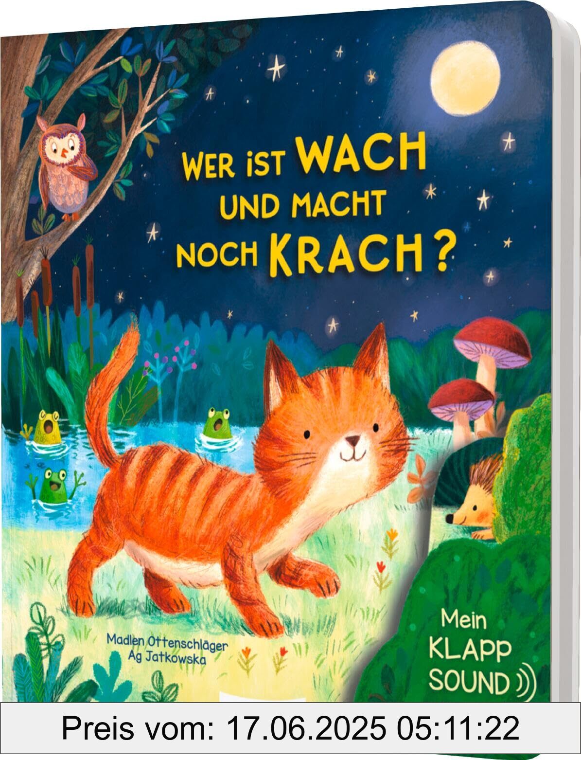 Binding : board_book, Label : Mein Klapp-Sound-Buch : Wer ist wach und macht noch Krach? : Soundbuch mit Klappen für Kinder ab 18 Monaten, Format : sound_book, medium : board_book, numberOfPages : 10, publicationDate : 2025-02-21, languages : german, ISBN : 3480239528