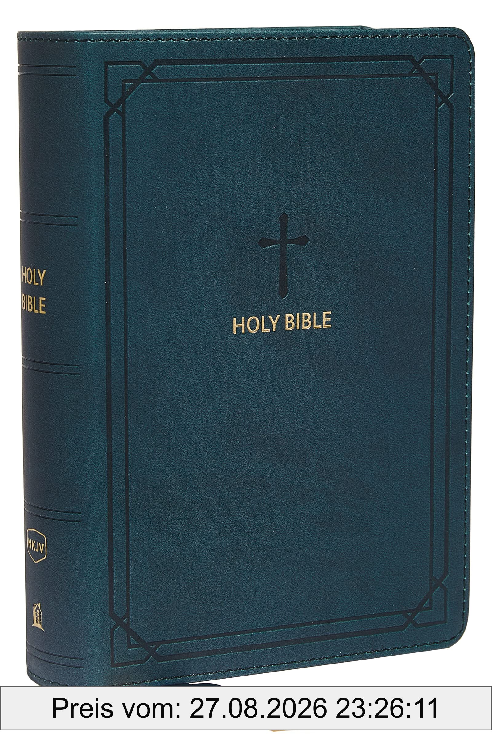 NKJV, End-of-Verse Reference Bible, Compact, Leathersoft, Teal, Red Letter, Comfort Print: Holy Bible, New King James Version