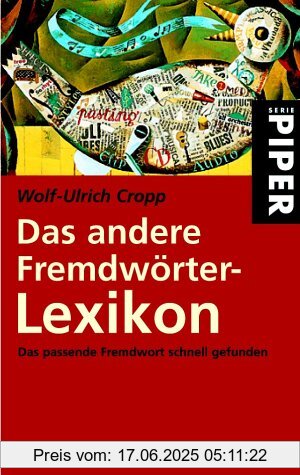 Binding : Taschenbuch, Edition : 3, Label : Piper Taschenbuch, Publisher : Piper Taschenbuch, medium : Taschenbuch, numberOfPages : 560, publicationDate : 2001-01-01, authors : Wolf-Ulrich Cropp, languages : german, ISBN : 3492231608