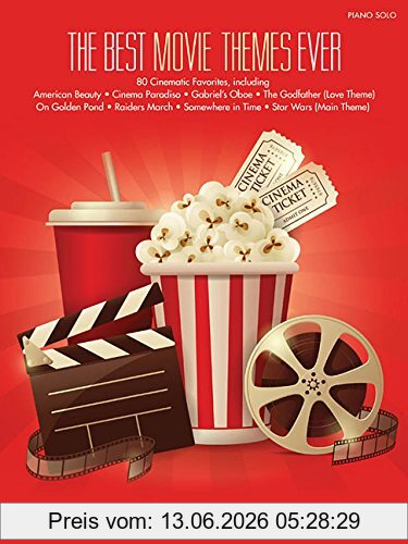unbekannt The Best Movie Themes Ever (Piano Solo Book), Songbook Für Klavier