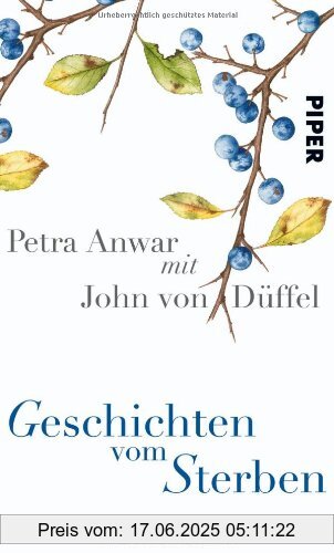 Binding : Gebundene Ausgabe, Edition : 2, Label : Piper, Publisher : Piper, medium : Gebundene Ausgabe, numberOfPages : 240, publicationDate : 2013-03-12, authors : Petra Anwar, John von Düffel, languages : german, ISBN : 349205577X