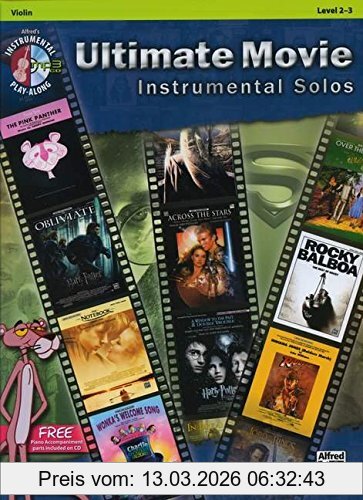 Bill Galliford Ultimate Movie Instrumental Solos, Violin, Levels 2-3 (Alfred's Instrumental Play-Along) (Pop Instrumental Solo)