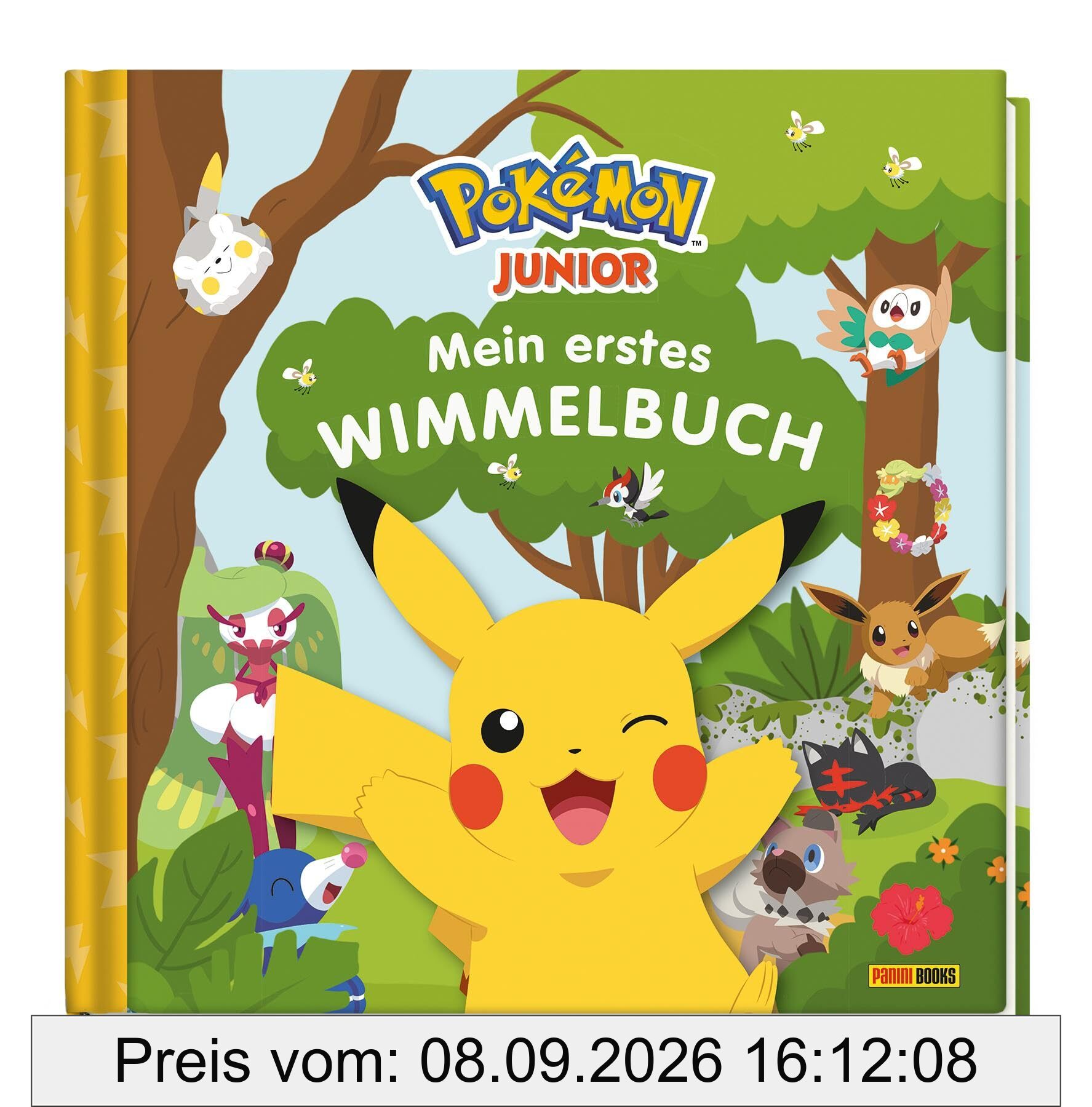 Pokémon Junior: Mein erstes Wimmelbuch: Pappbilderbuch mit wattiertem Cover