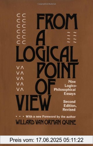 Binding : Taschenbuch, Edition : 2, Label : Harvard University Press, Publisher : Harvard University Press, NumberOfItems : 1, PackageQuantity : 1, medium : Taschenbuch, numberOfPages : 200, publicationDate : 1980-07-01, authors : Quine Willard van Orman, languages : english, ISBN : 0674323513