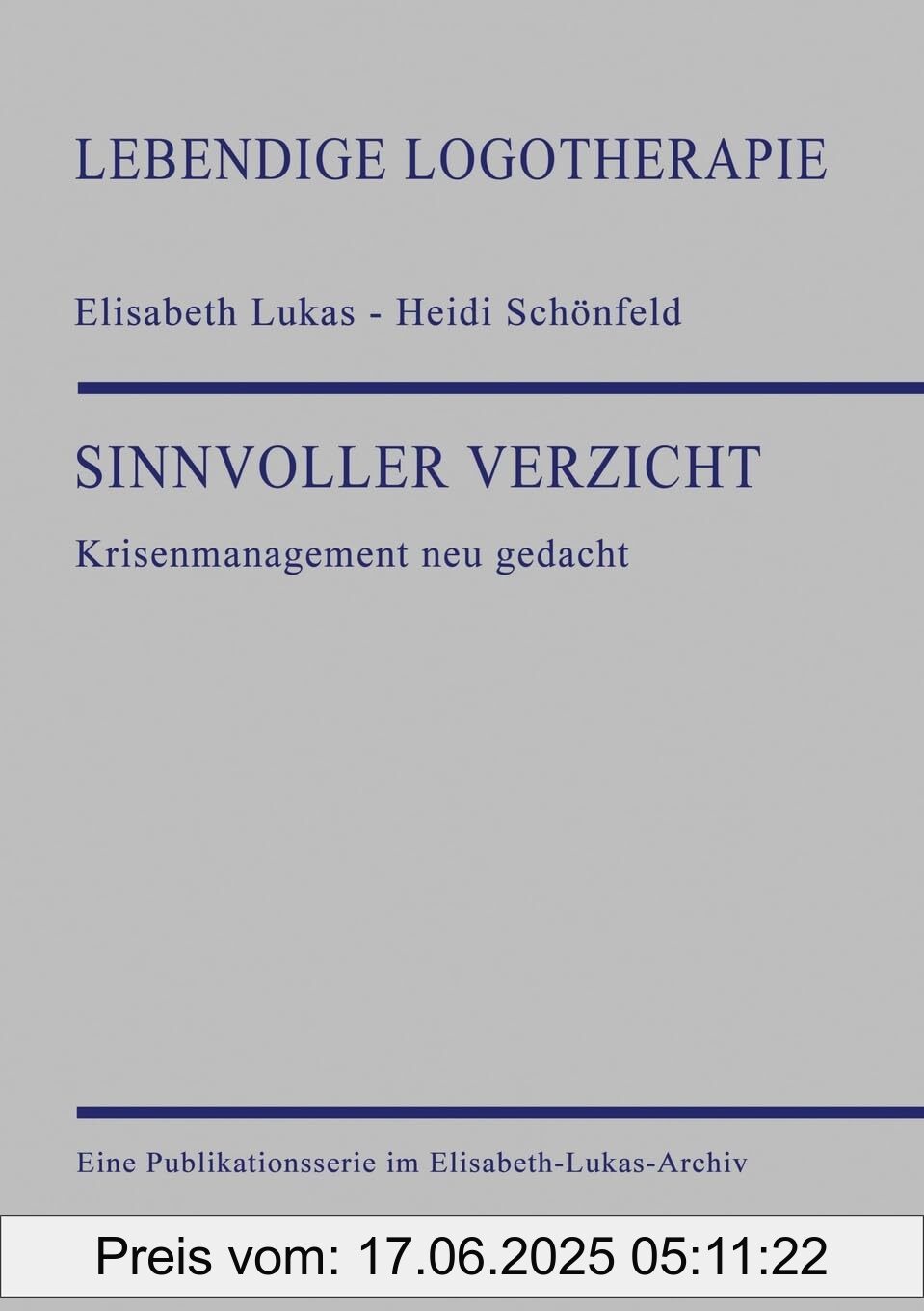 Binding : paperback, Label : Sinnvoller Verzicht : Krisenmanagement neu gedacht, medium : paperback, numberOfPages : 208, publicationDate : 2024-08-26, languages : german, ISBN : 3384334736