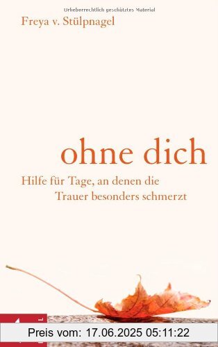 Binding : Gebundene Ausgabe, Edition : 4, Label : Kösel-Verlag, Publisher : Kösel-Verlag, medium : Gebundene Ausgabe, numberOfPages : 144, publicationDate : 2009-01-26, authors : Stülpnagel, Freya von, languages : german, ISBN : 3466368537