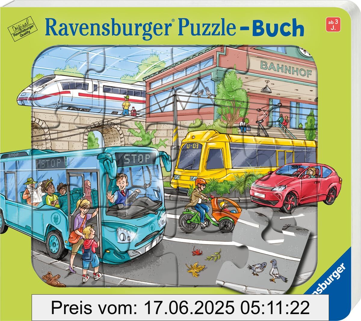Binding : board_book, Edition : 1, Label : Ravensburger Puzzle-Buch : Fahrzeuge - Kinderbuch ab 3 Jahren, Puzzle mit 12 Teilen, Spielbuch, Wimmelbuch, Pappbilderbuch, medium : board_book, numberOfPages : 12, publicationDate : 2025-02-01, languages : german, ISBN : 3473420786