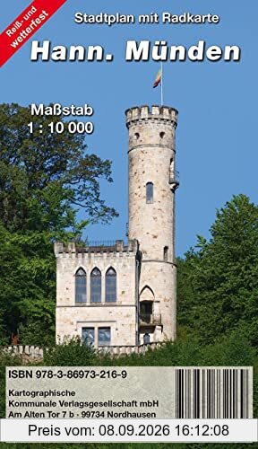 Hann. Münden: Stadtplan mit Radkarte (reiß- und wetterfest)