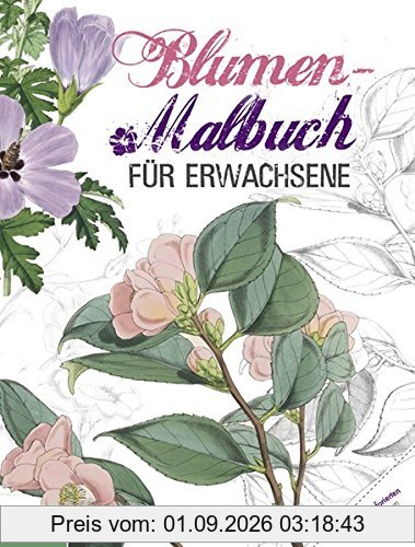 Blumen-Malbuch für Erwachsene